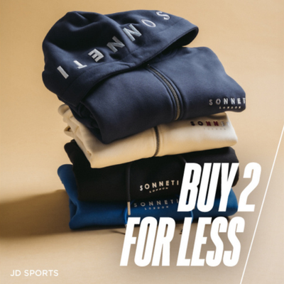 Buy 2 for less at JD Sports