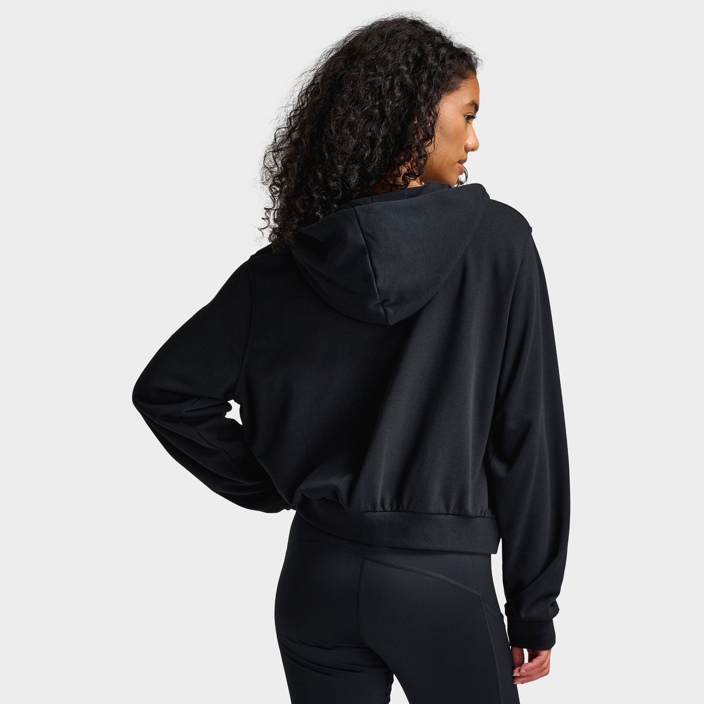 Nike Women's Loose Full-Zip French Terry Hoodie Black / Sail