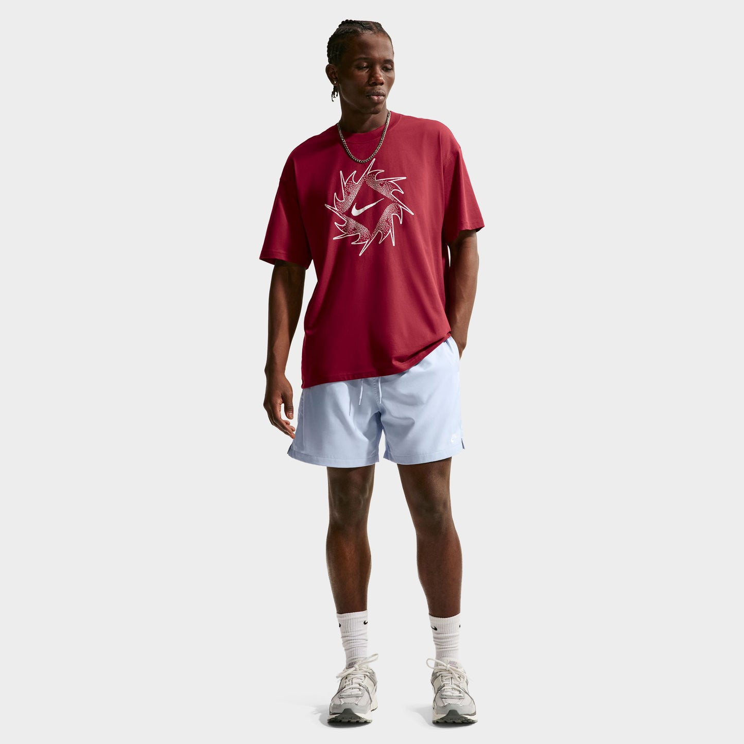 Nike Club Flow Short bleu hydrogène/blanc