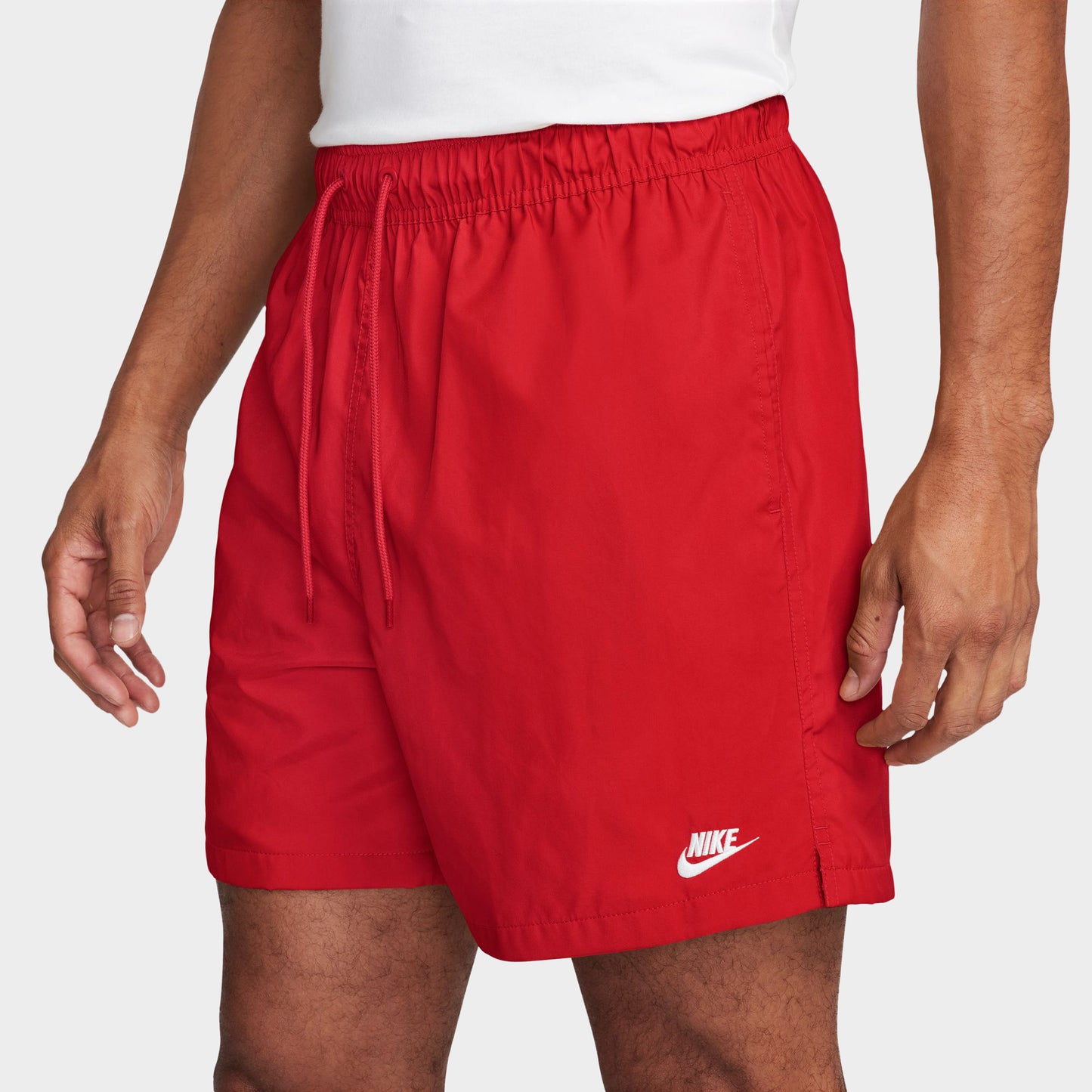 Nike Club Flow Short Rouge Université / Blanc
