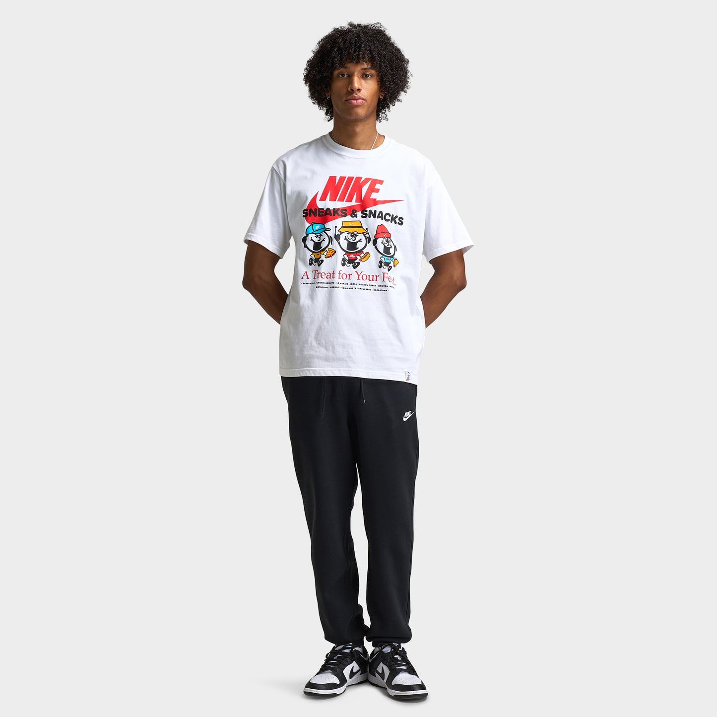 Nike Club Joggers Black / Black - White