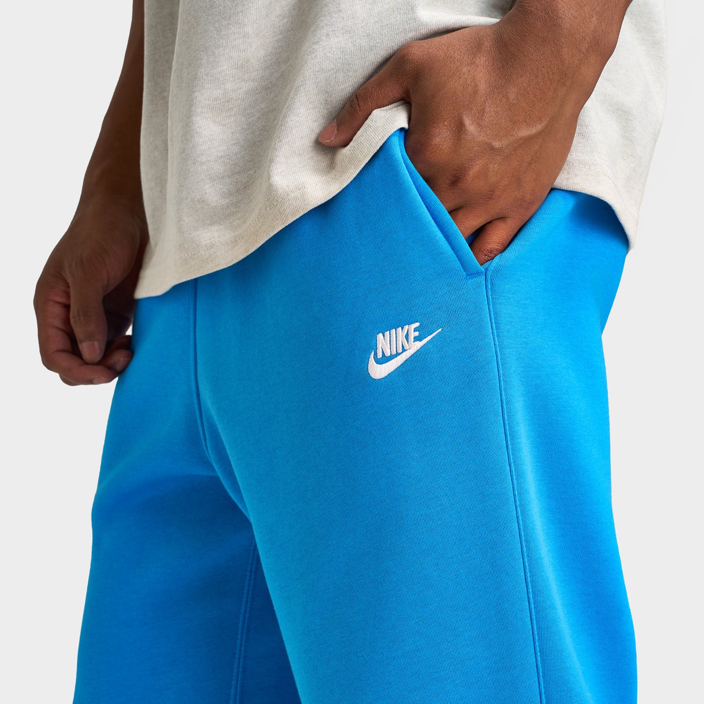 Nike Club Fleece Joggers Light Photon Blue / White