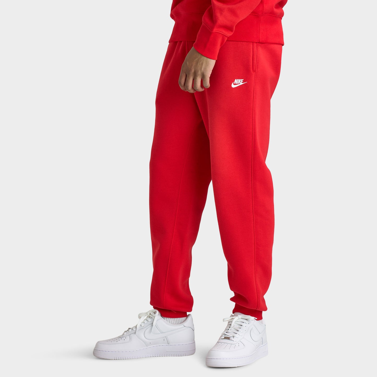 Nike Club Pantalon de jogging Hommes Rouge universitaire / blanc