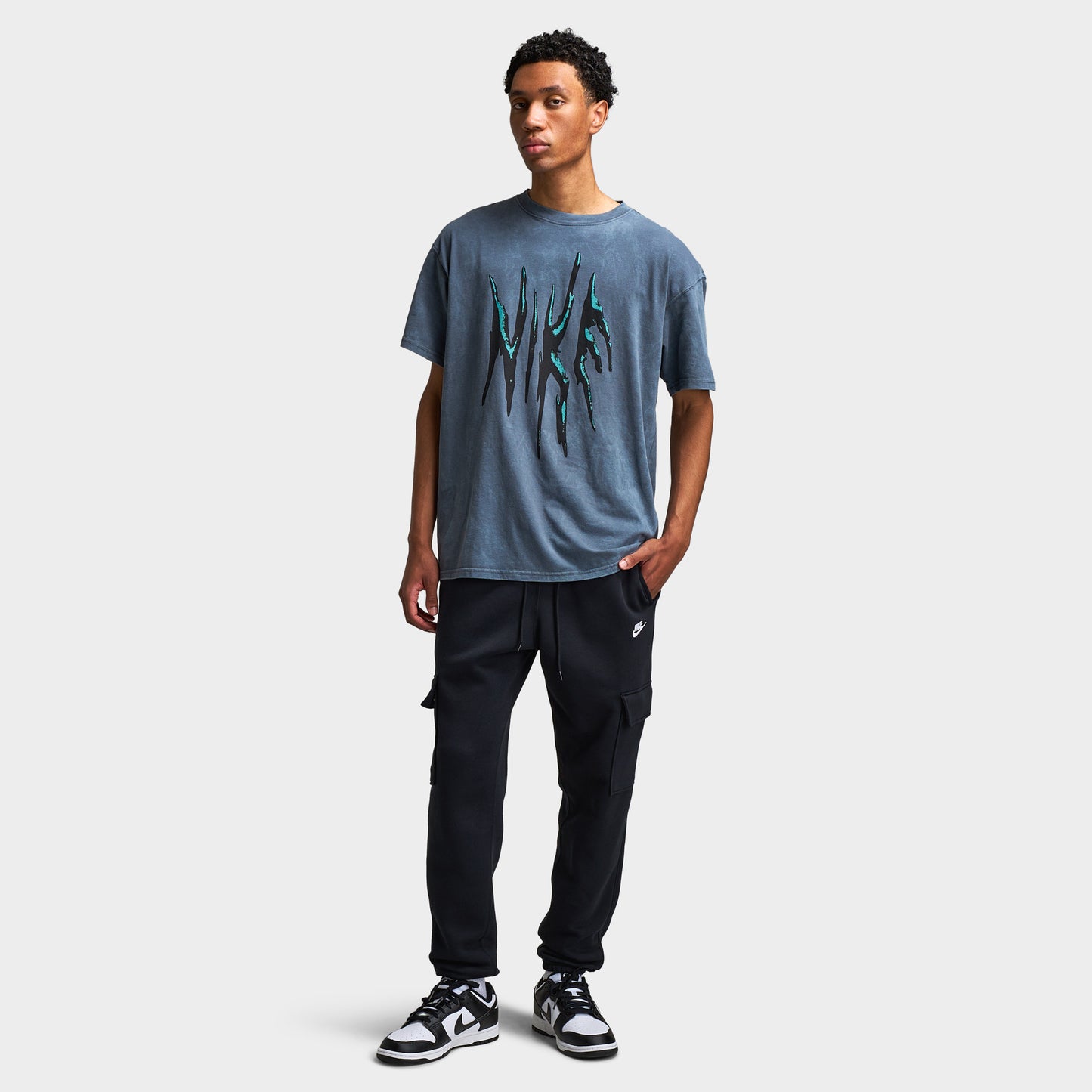 Nike Club Fleece Cargo Pants Black / Black - White