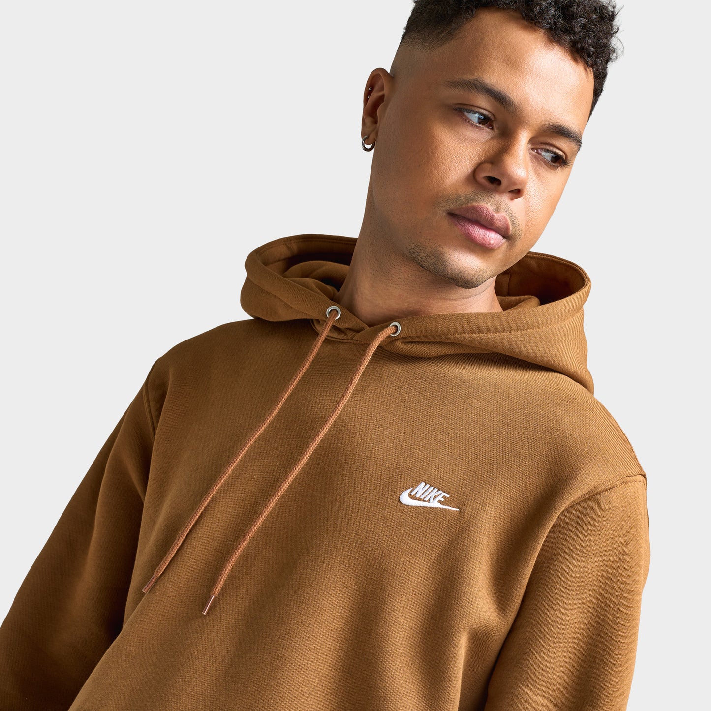 Nike Club Polaire Chandail à capuche / Brun Ale