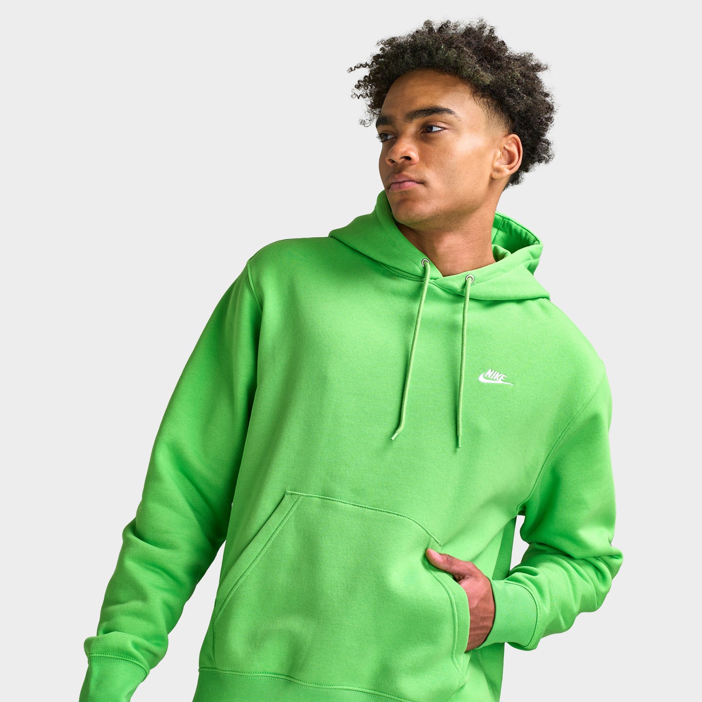 Nike Club Fleece Hoodie / Mean Green
