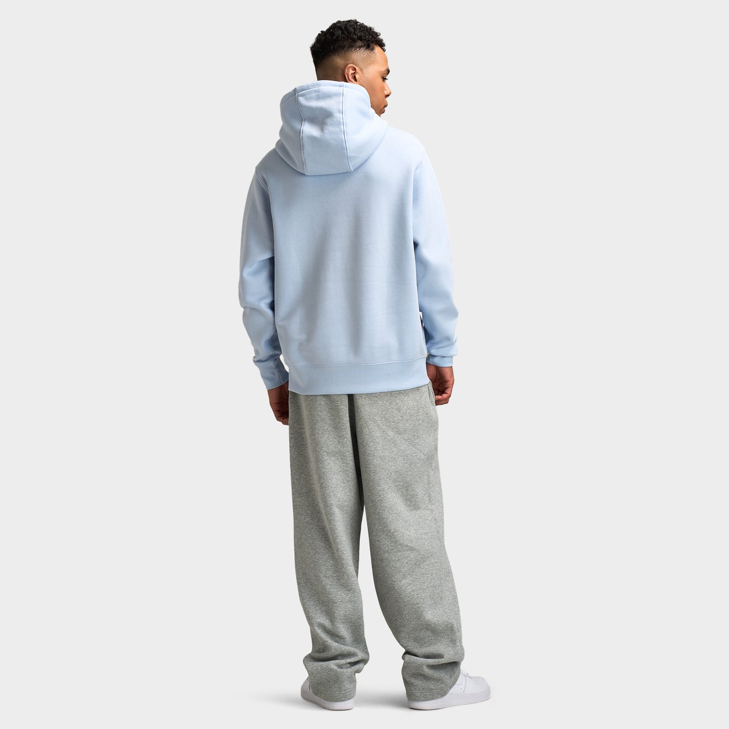 Nike Club Fleece Hoodie / Hydrogen Blue / White