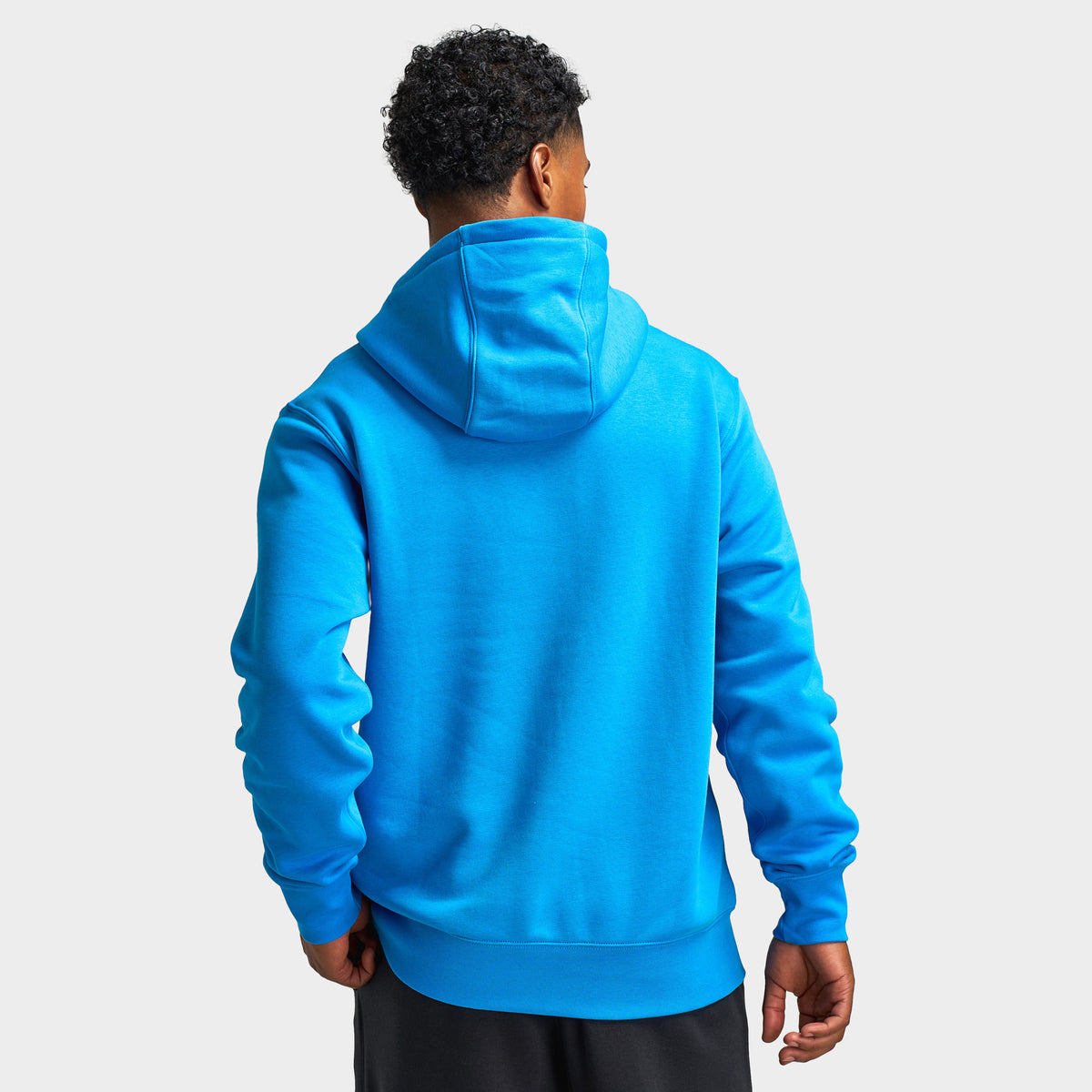 Nike Club Fleece Pullover Hoodie Light Photon Blue White JD Sports