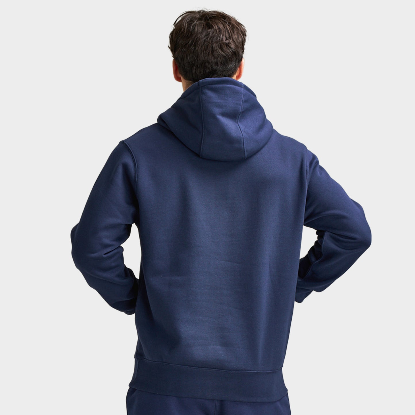 Nike Club Fleece Hoodie / Obsidian / White