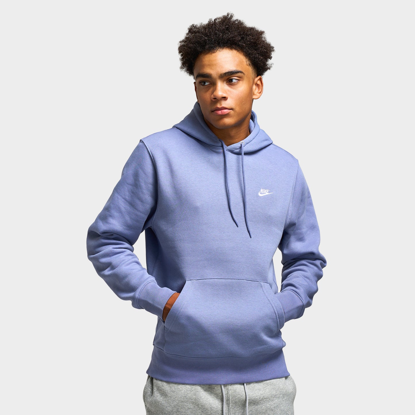 Nike Club Men's Pullover Fleece Hoodie / World Indigo