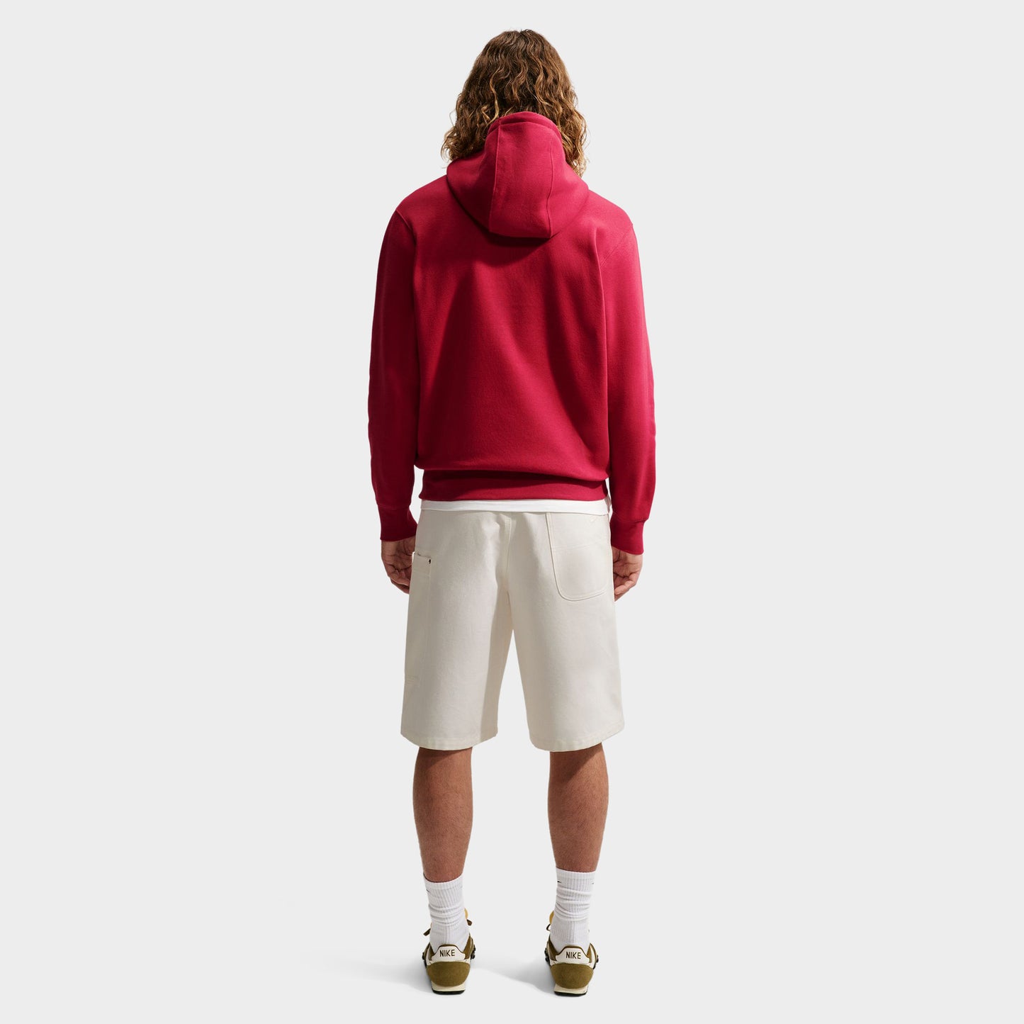 Nike Club Chandail à capuchon en molleton / Rouge vif
