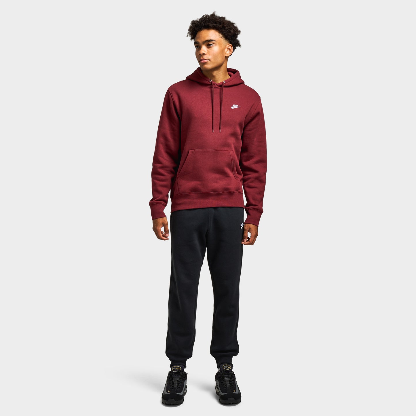 Nike Club Men's Pullover Fleece Hoodie / Red