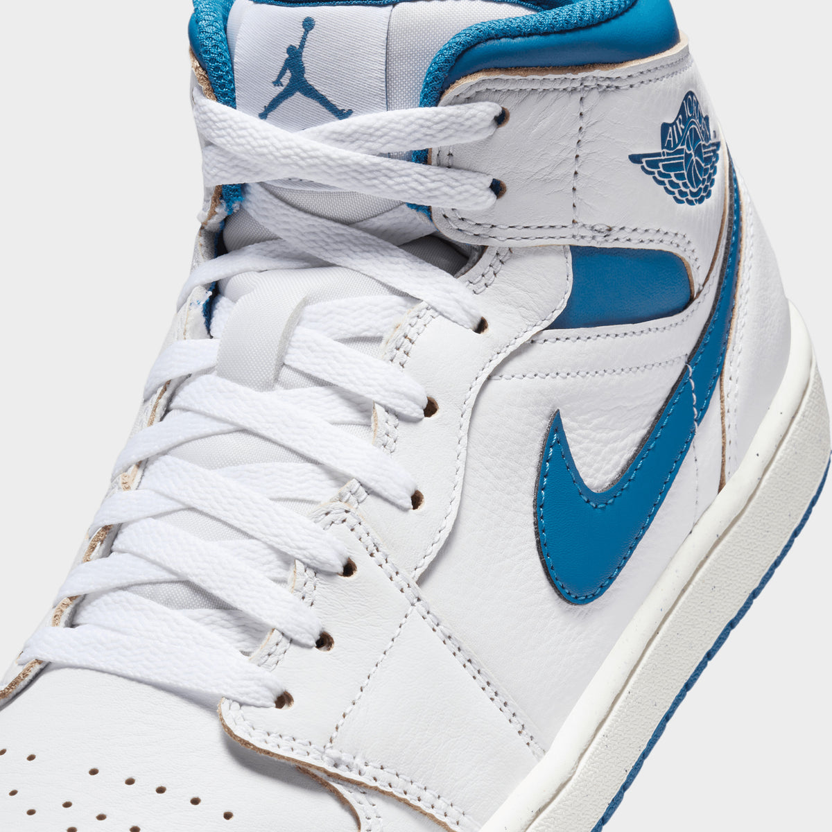 Jordan 1 Mid SE White Industrial Blue Sail JD Sports