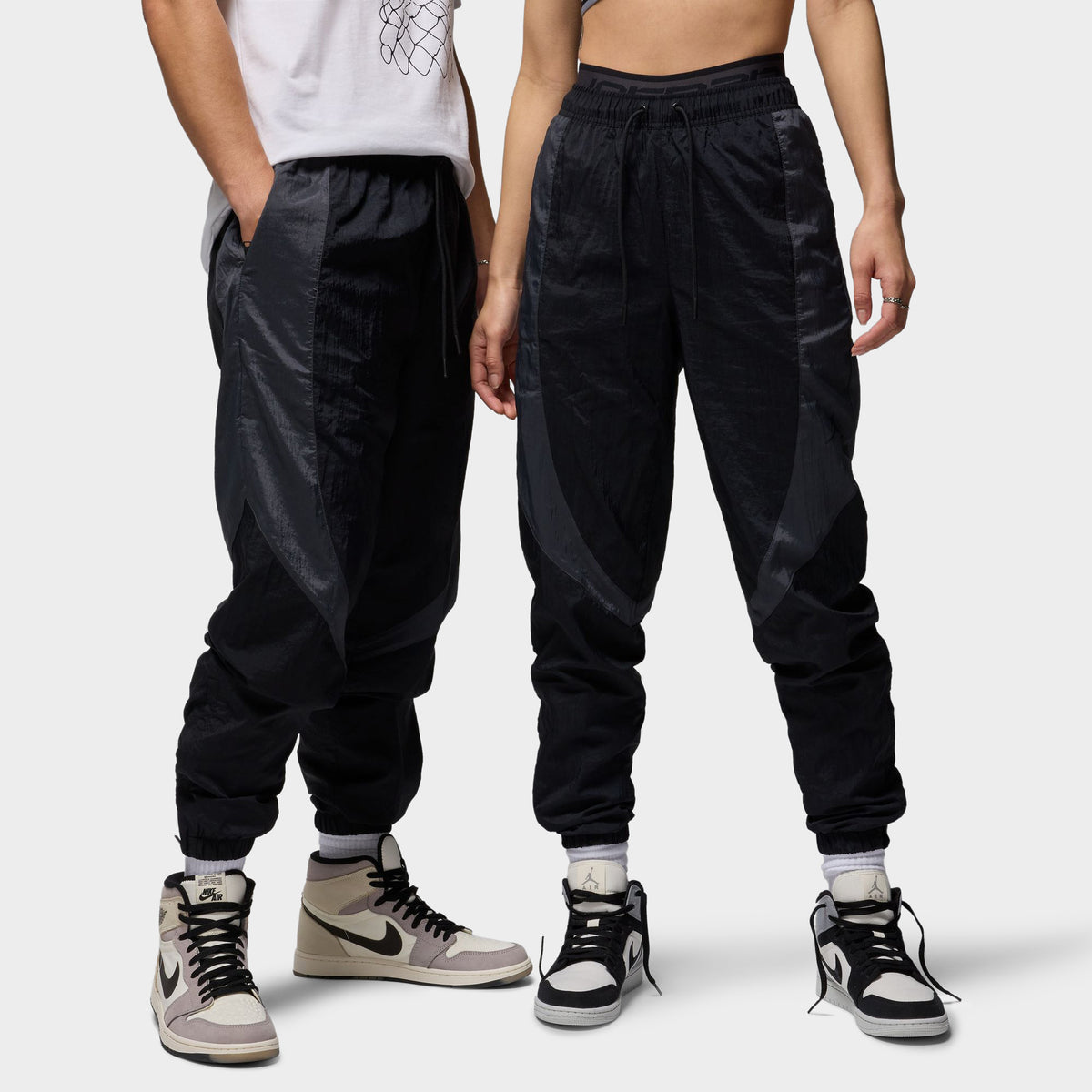 Black jordan sweats on sale