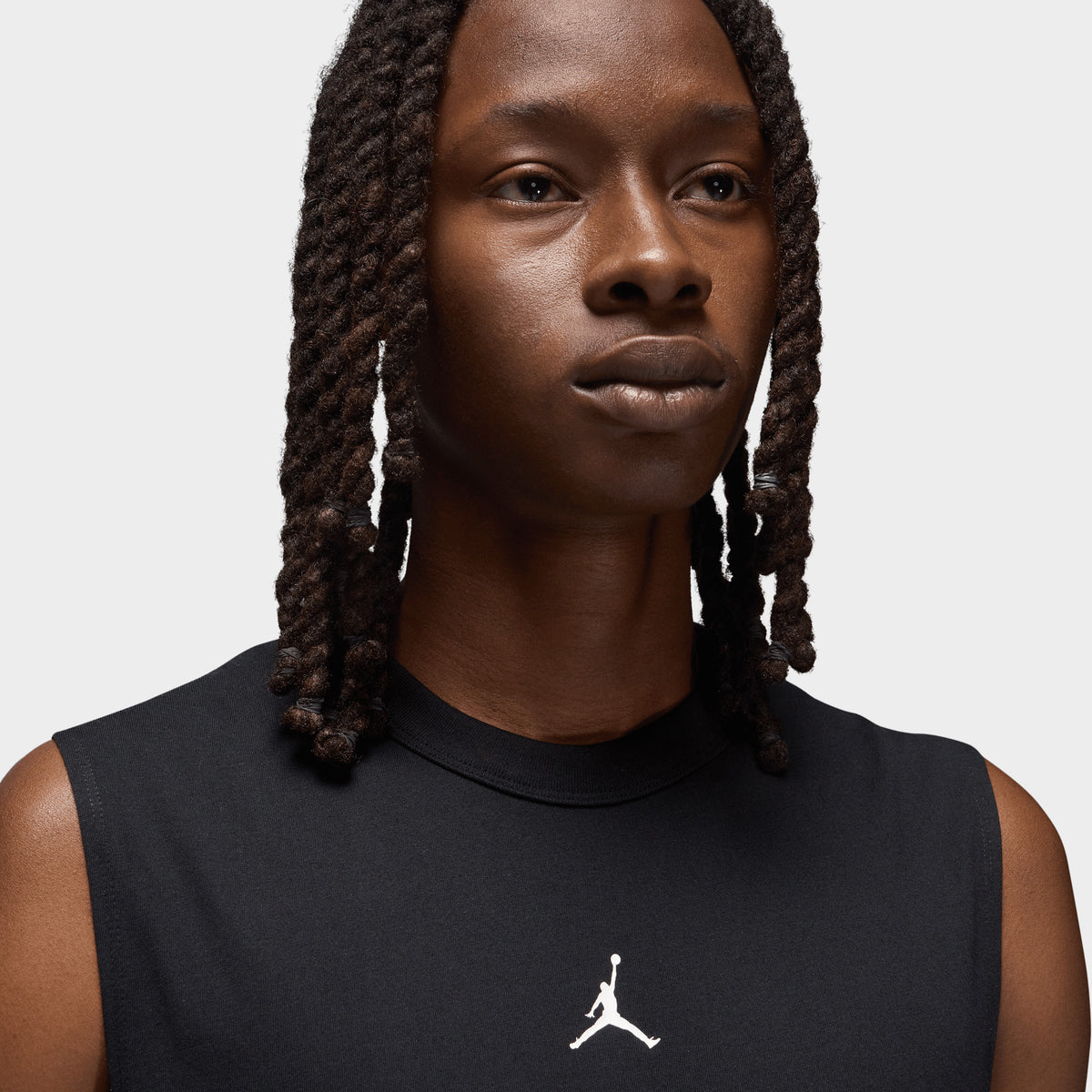 Jordan Sport Dri FIT Sleeveless T shirt Black White