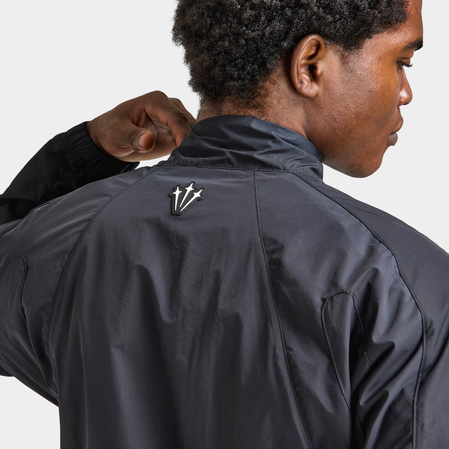 Nike Nocta NRG Cardinal Veste de course tissé Noir / Blanc
