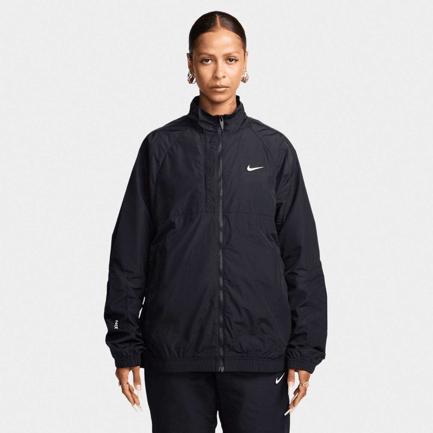 Nike Nocta NRG Cardinal Veste de course tissé Noir / Blanc