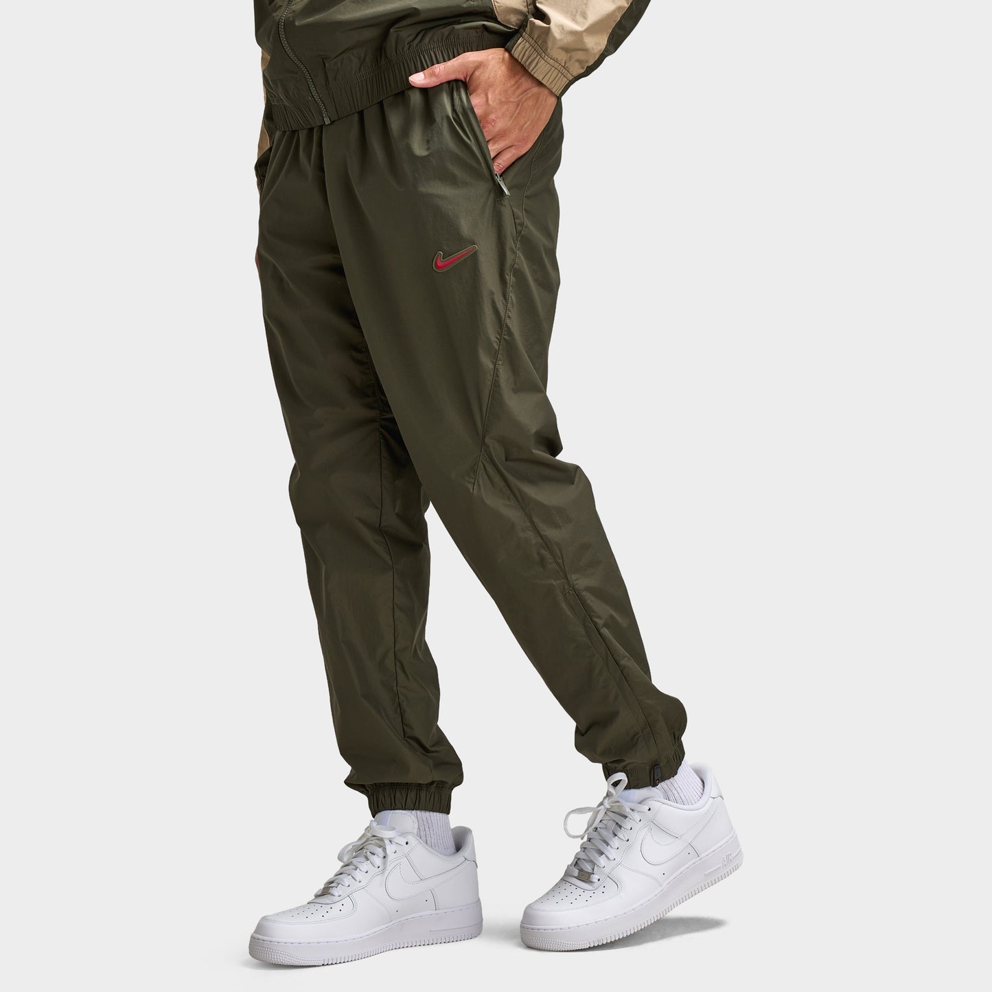 Nike NOCTA CS Cardinal Woven Track Pants Cargo Khaki / Smoke Grey