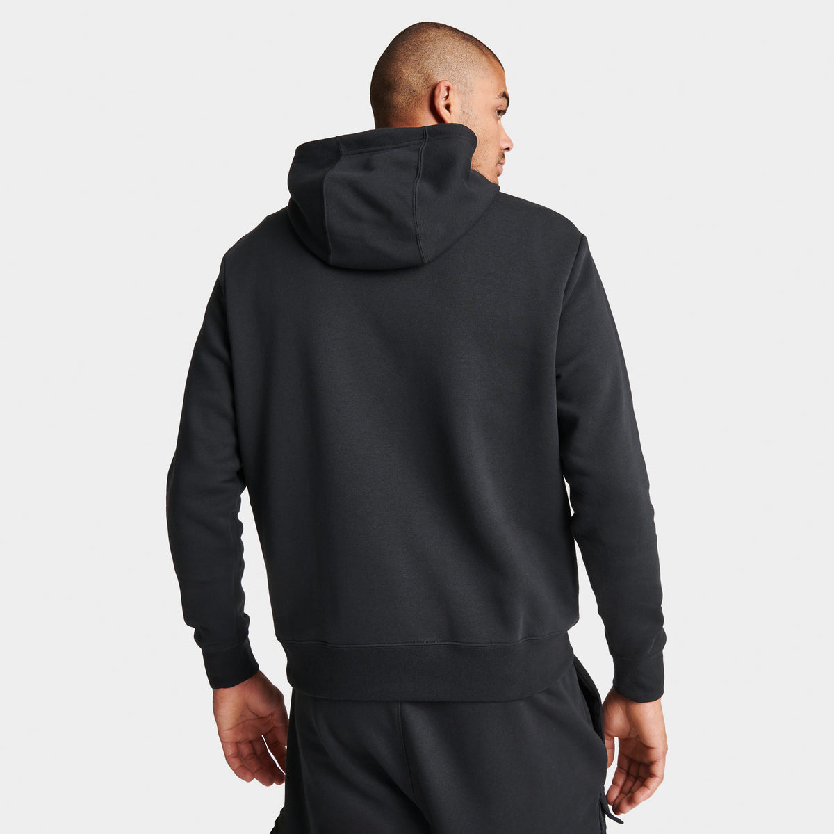 Nike Sportswear Air Fleece Pullover Hoodie Black Summit White
