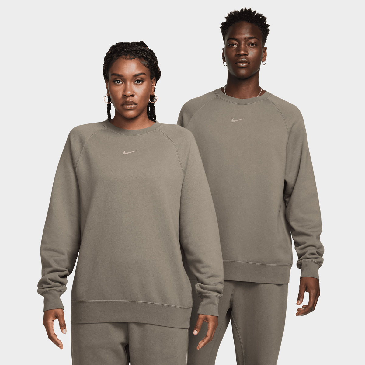 Olive grey nike crewneck outlet