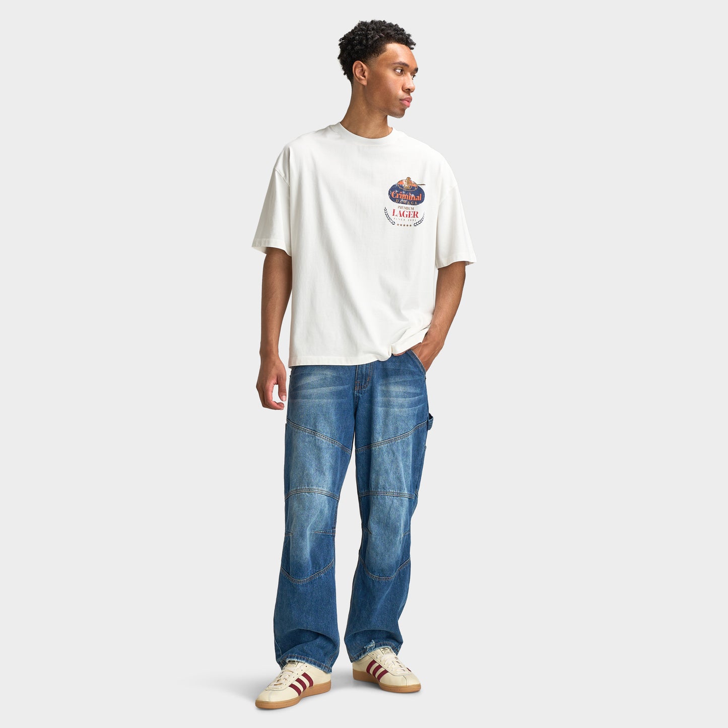 Criminal Damage Mens' Franlin Pant / Mid Blue
