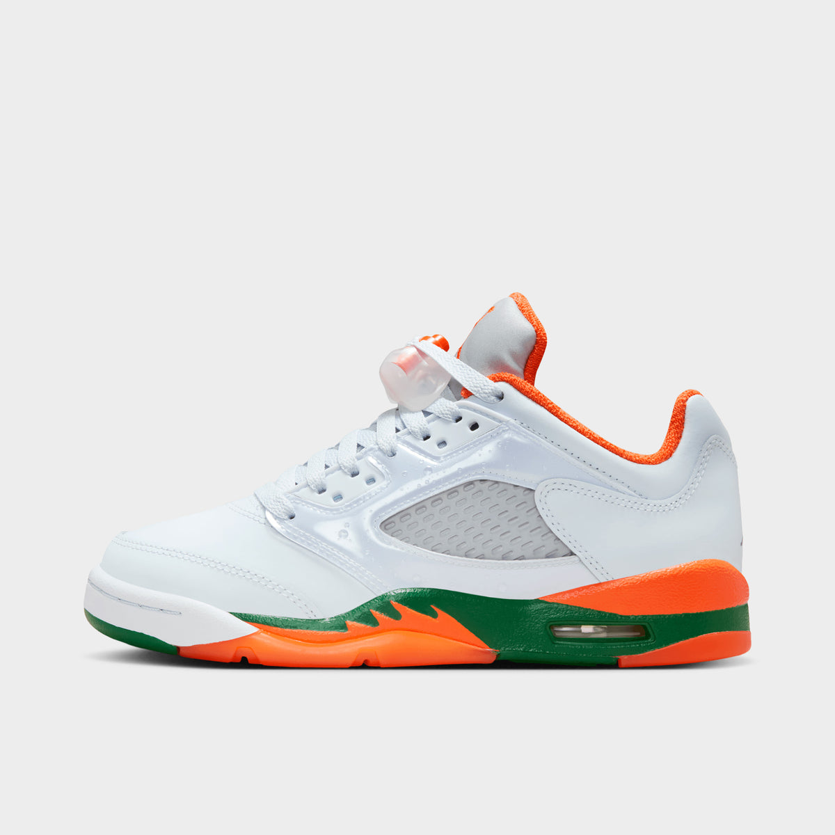 Jordan 5 Retro Low GS Football Grey Brilliant Orange Pine Green JD Sports