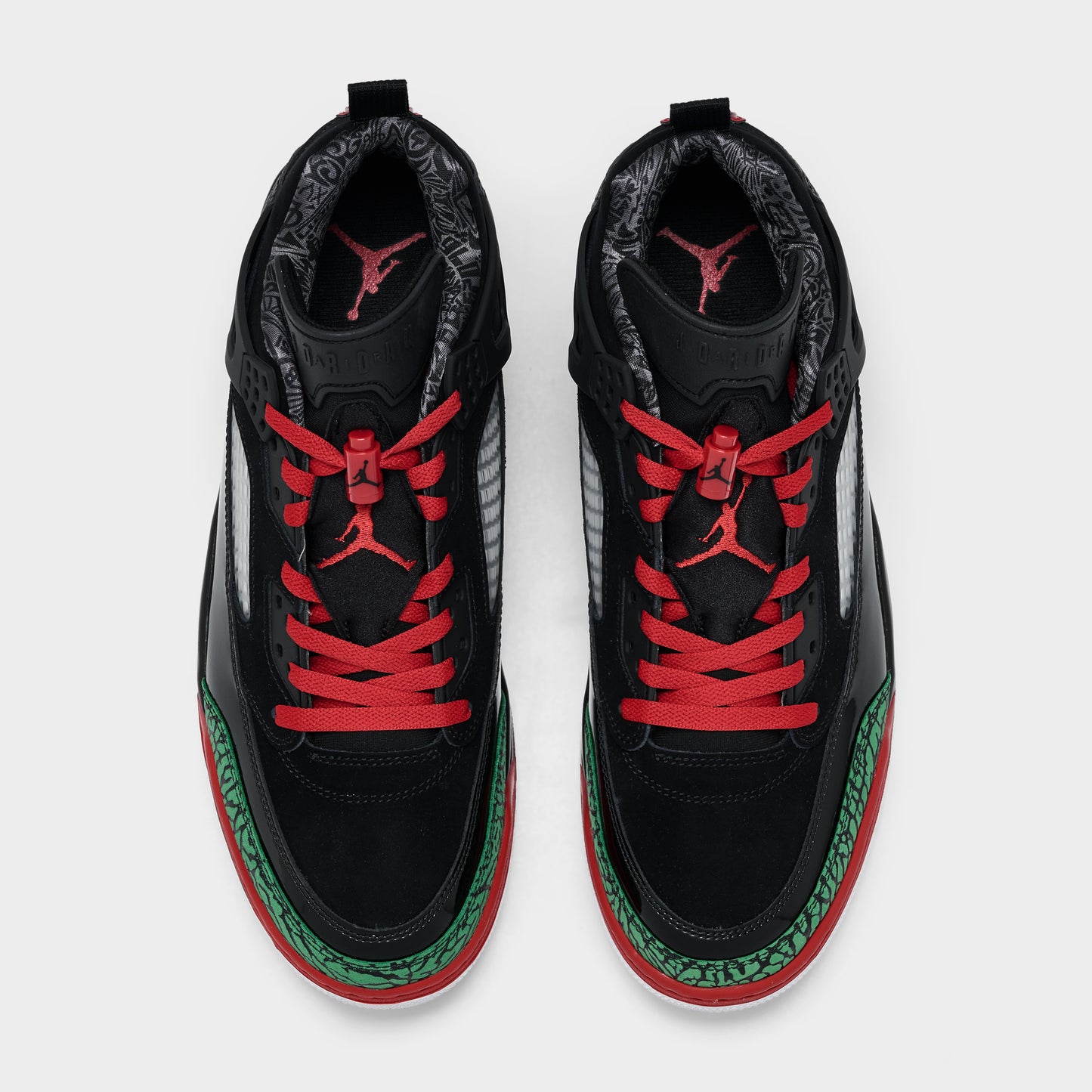 Jordan Spizike Low Black / Varisty Red - Classic Green