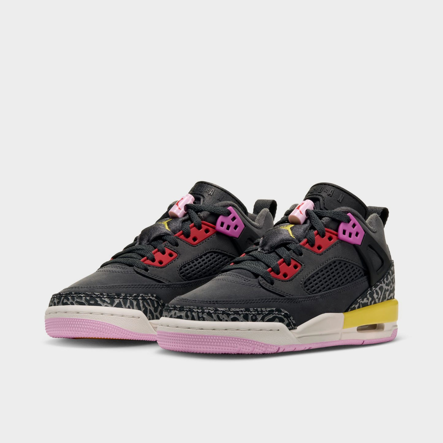Jordan Spizike Low GS Anthracite / Rouge Université - Noir