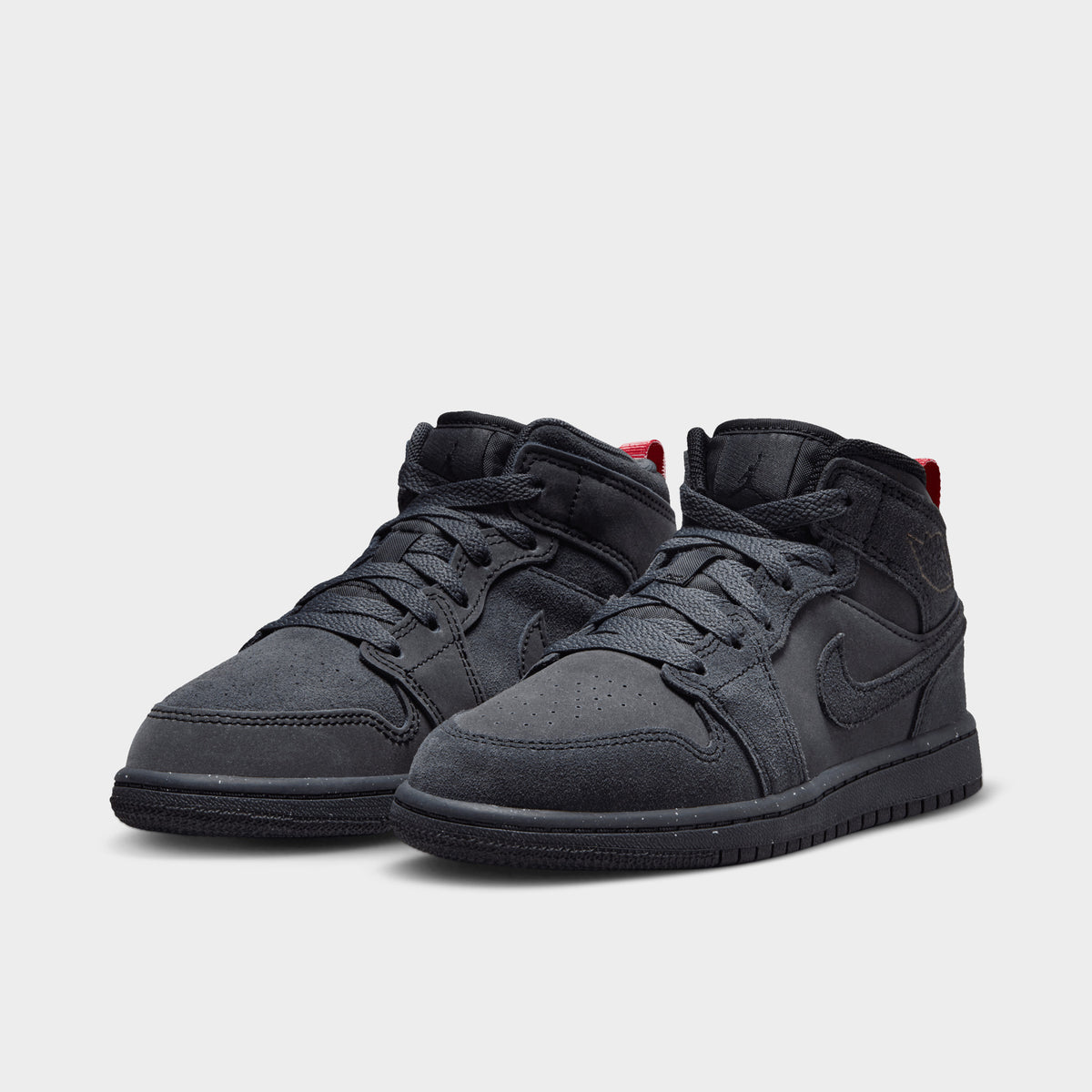 Jordan 1 Mid PS Dark Smoke Grey Black Varsity Red