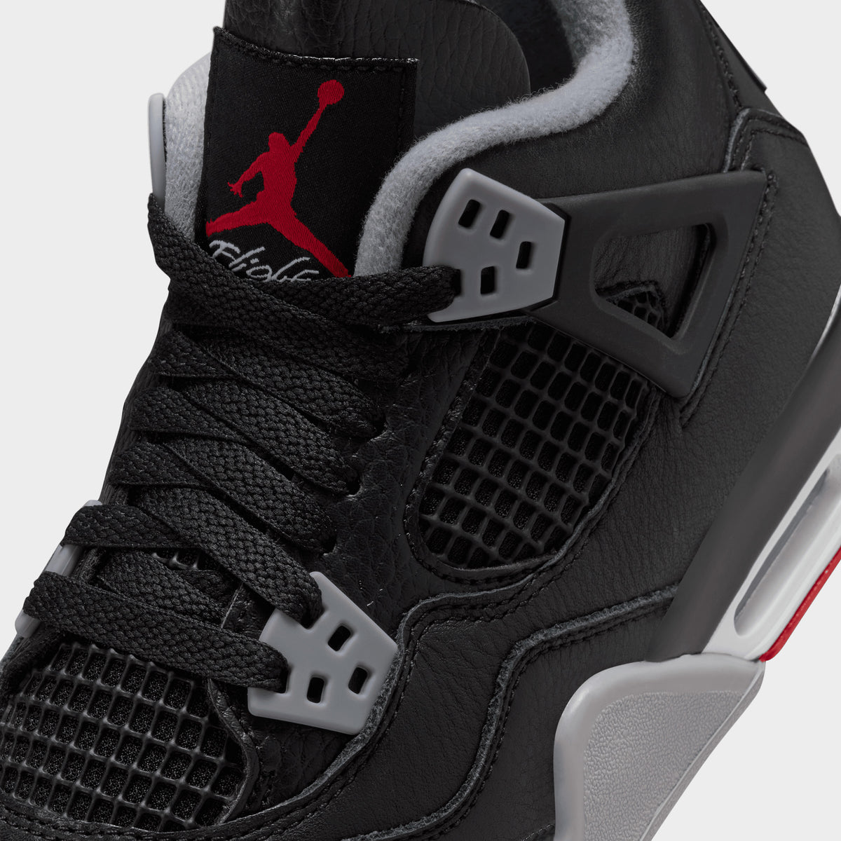 Jordan 4 fire red white black cement grey store