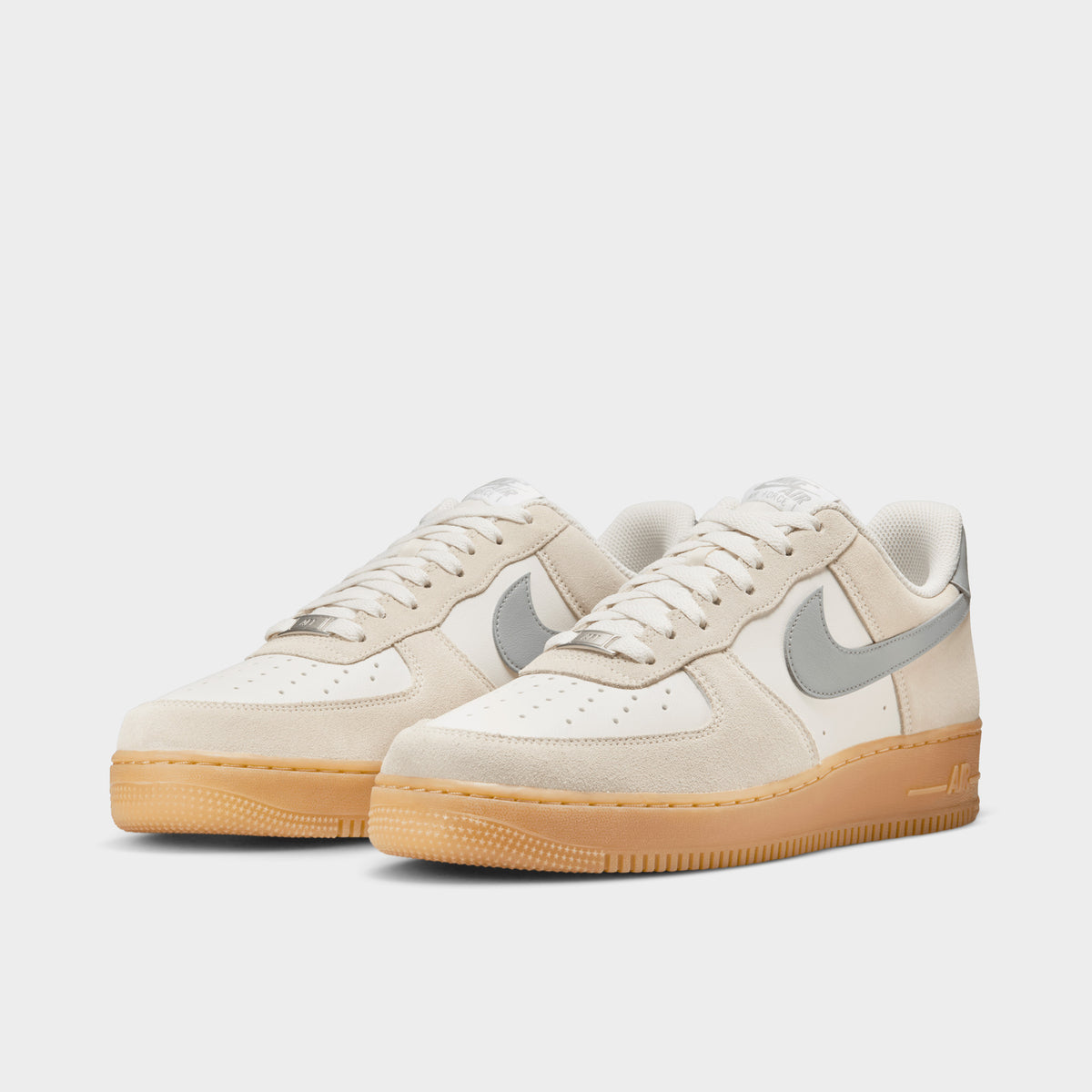 Nike Air Force 1 07 LV8 ESS Phantom Light Smoke Grey Gum Yellow JD Sports