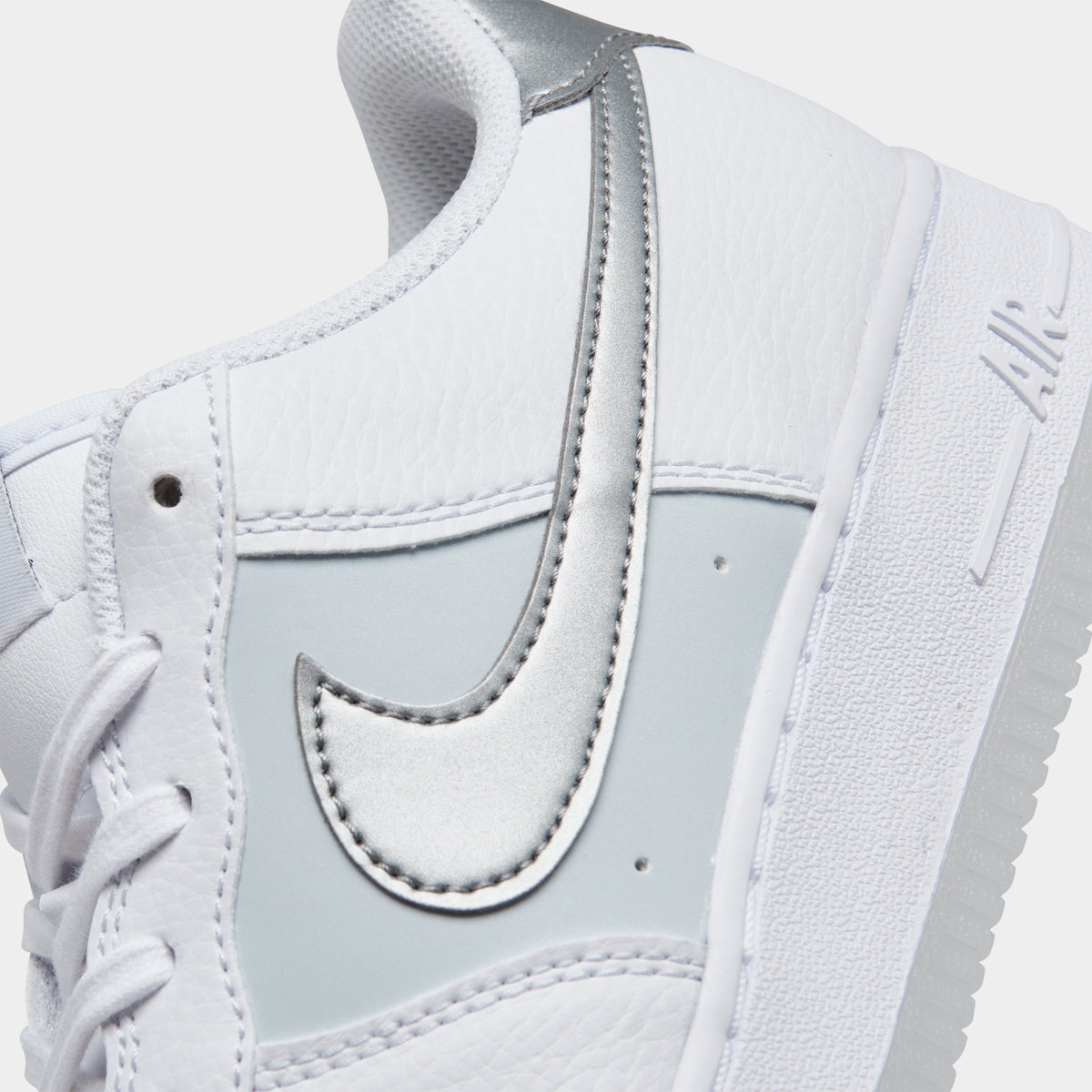 Nike Air Force 1 GS White / Metallic Silver - Pure Platinum | JD