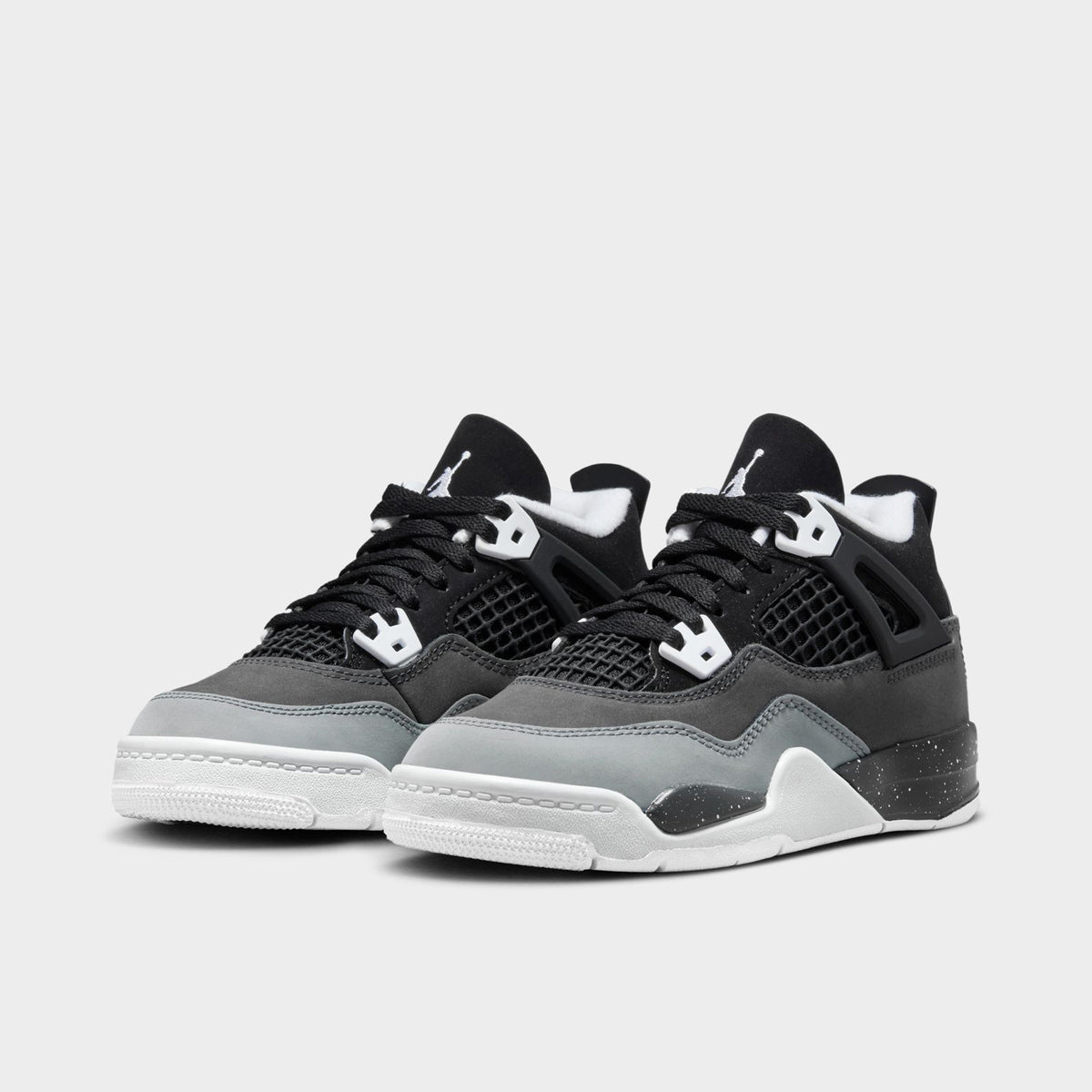 Grey and black jordan 4 cheap