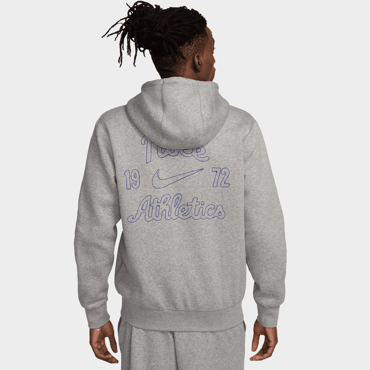 Nike Club Fleece Full Zip Varsity Hoodie Dark Grey Heather JD Sports