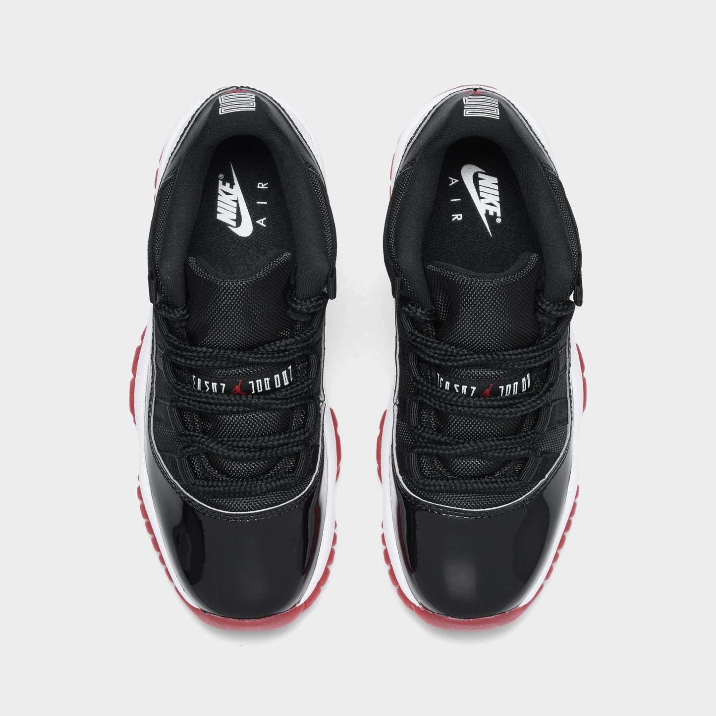Jordan 11 Retro Low GS Black / Varsity Red - White