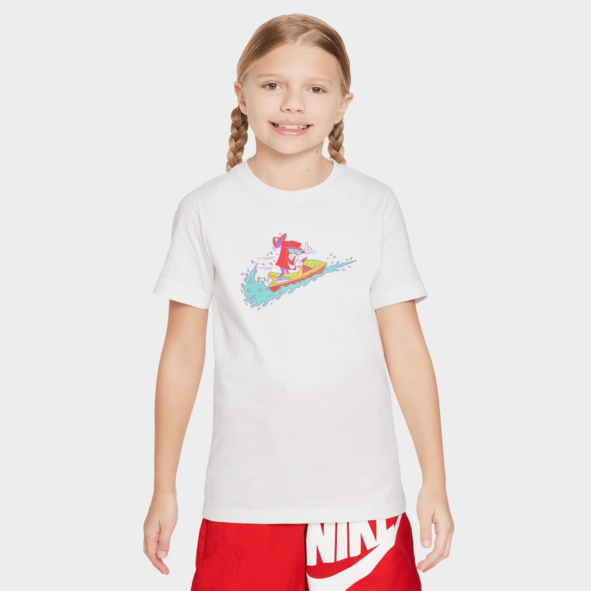 Nike Sportswear Juniors Futura Surf Boxy T Shirt White