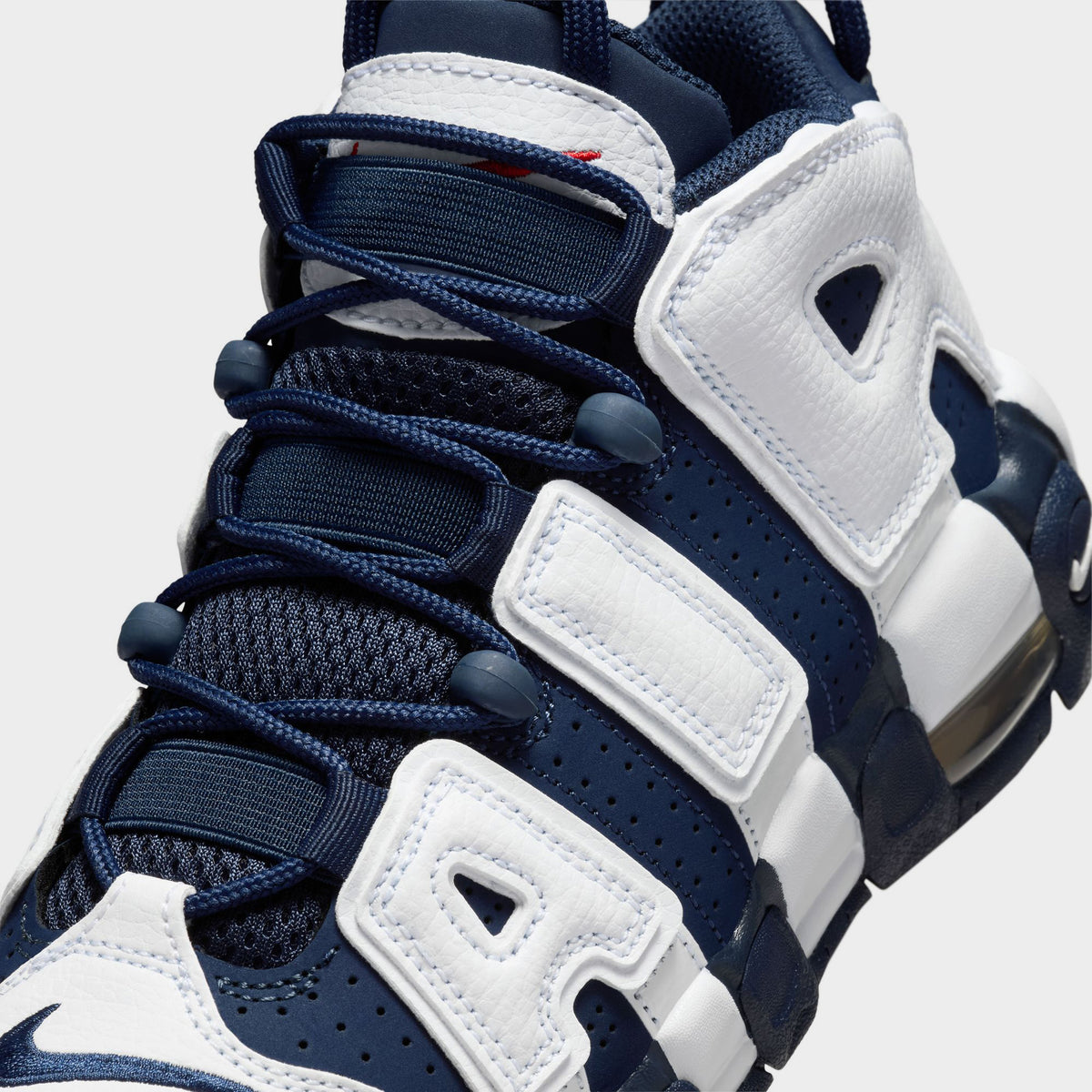 Nike Air More Uptempo GS White / Midnight Navy - Metallic Go | JD Sports