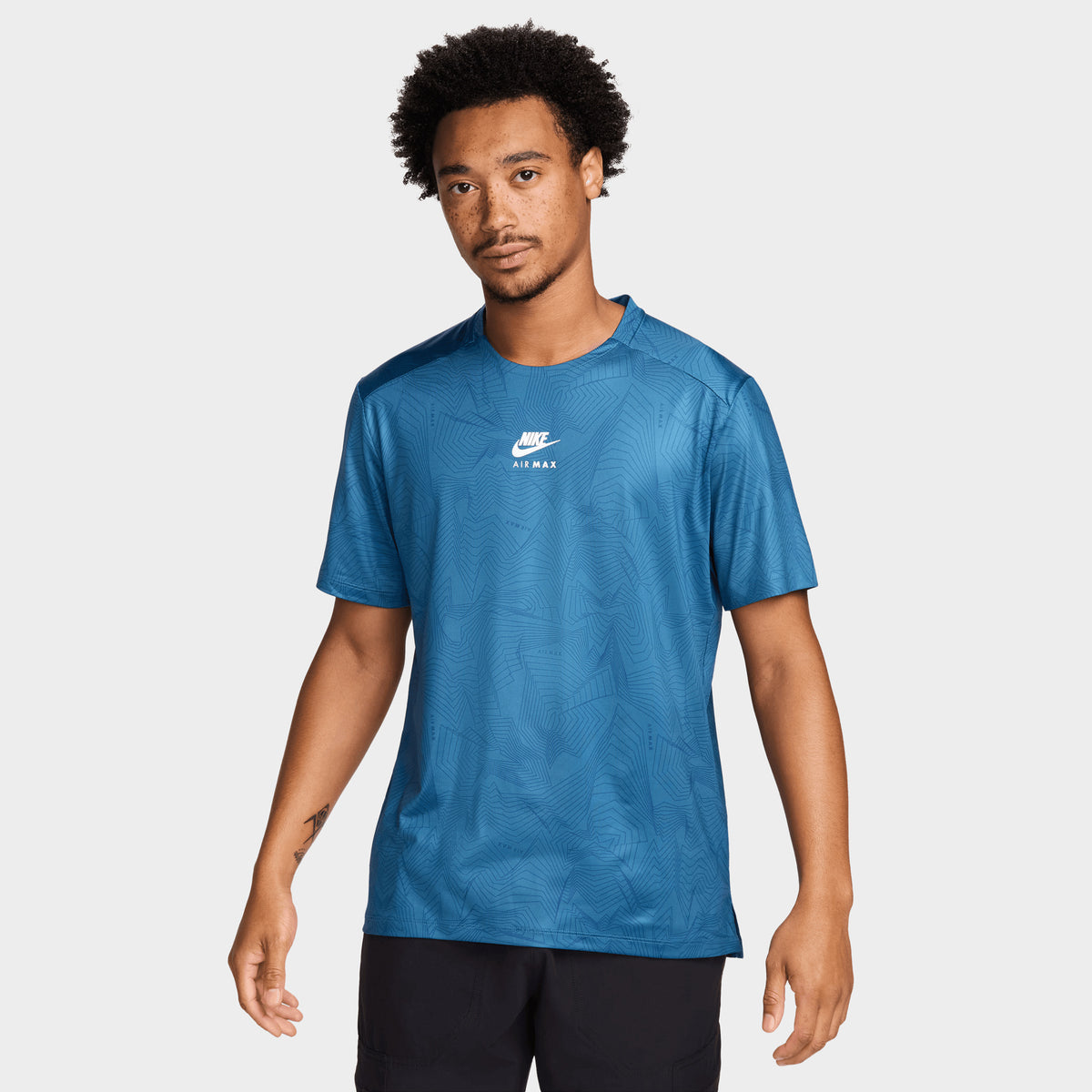 Nike Sportswear Air Max All over Print Dri FIT T shirt Court Blue White