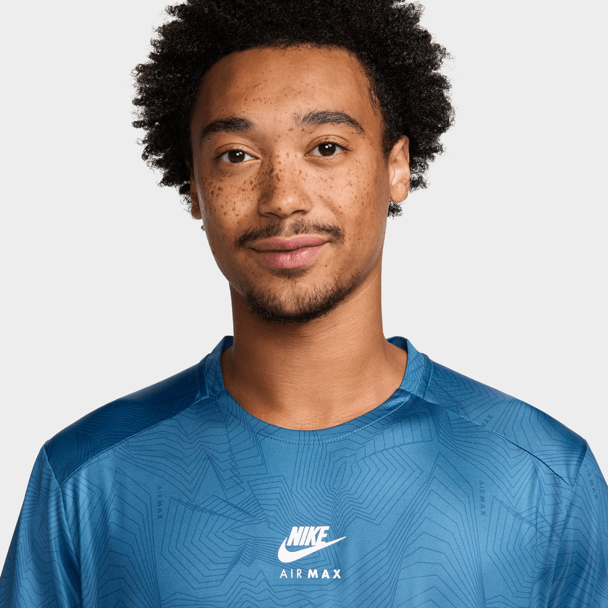 Nike Sportswear Air Max All over Print Dri FIT T shirt Court Blue White