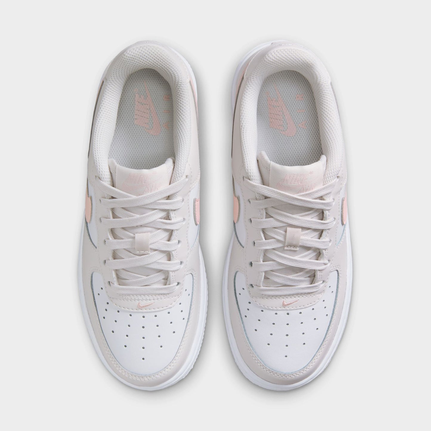 Nike Air Force 1 GS Fantôme / Rose Echo - Blanc Sommet