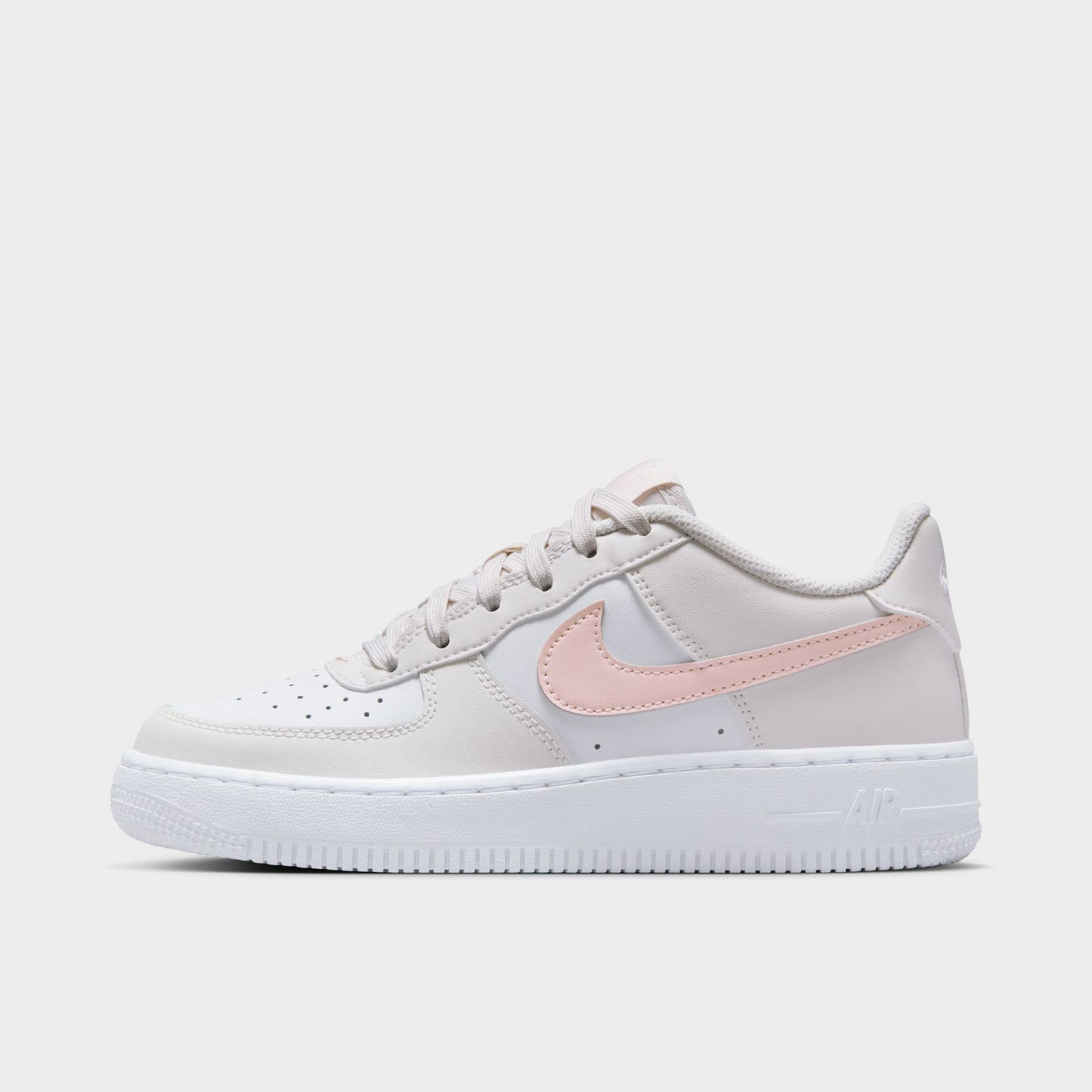 Nike Air Force 1 GS Fantôme / Rose Echo - Blanc Sommet