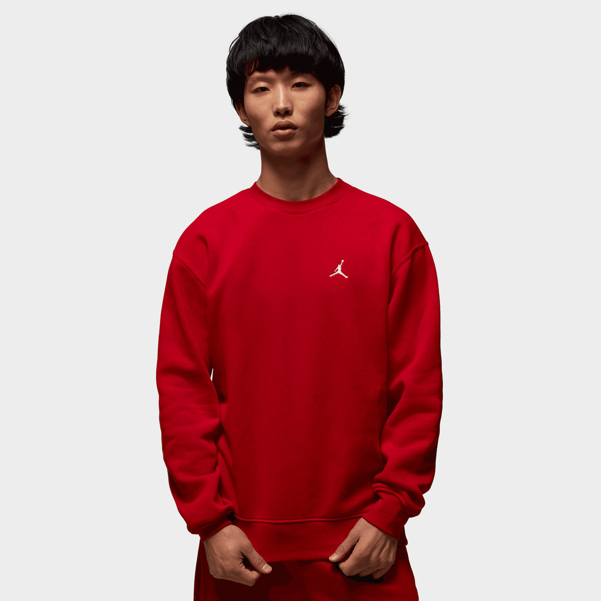 Jordan Brooklyn Fleece Crewneck Gym Red White