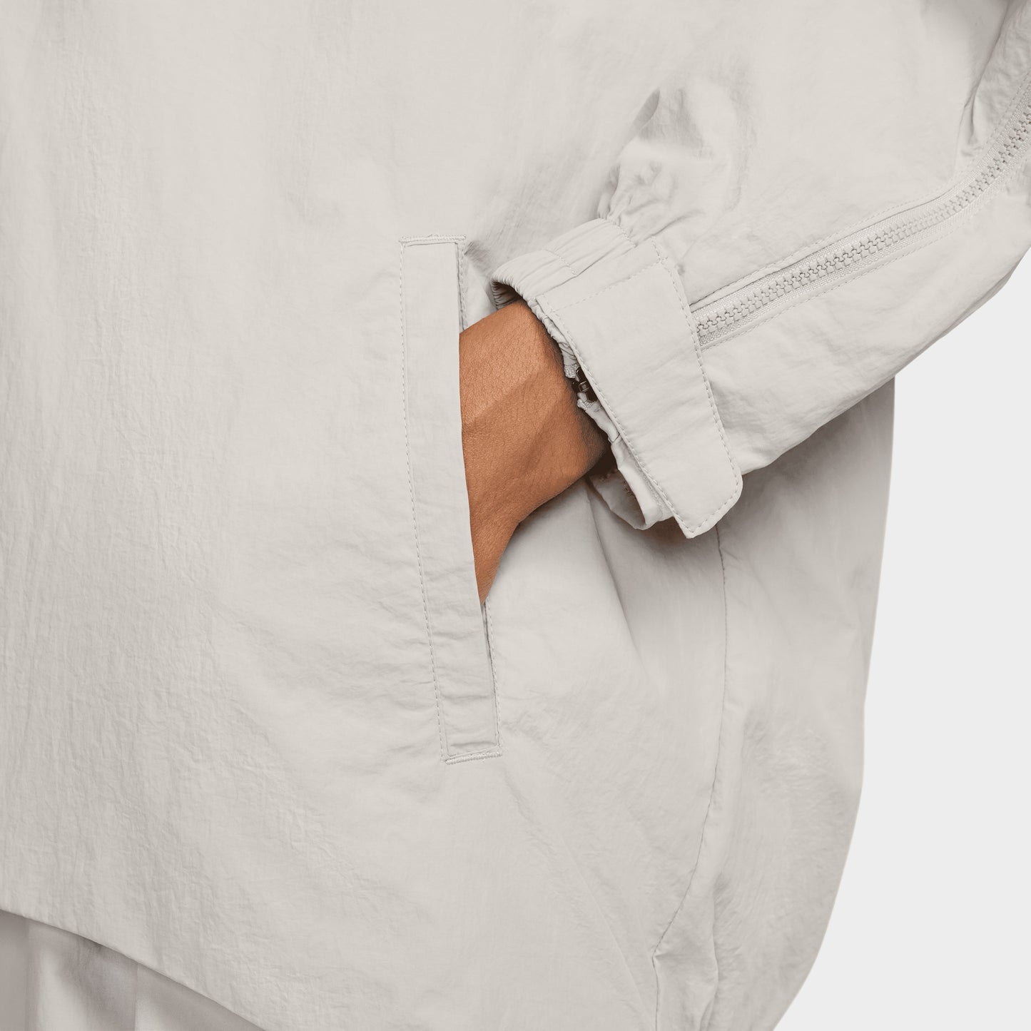Nike Sportswear Femme Repel Zip Jacket Lt Iron Ore / Blanc