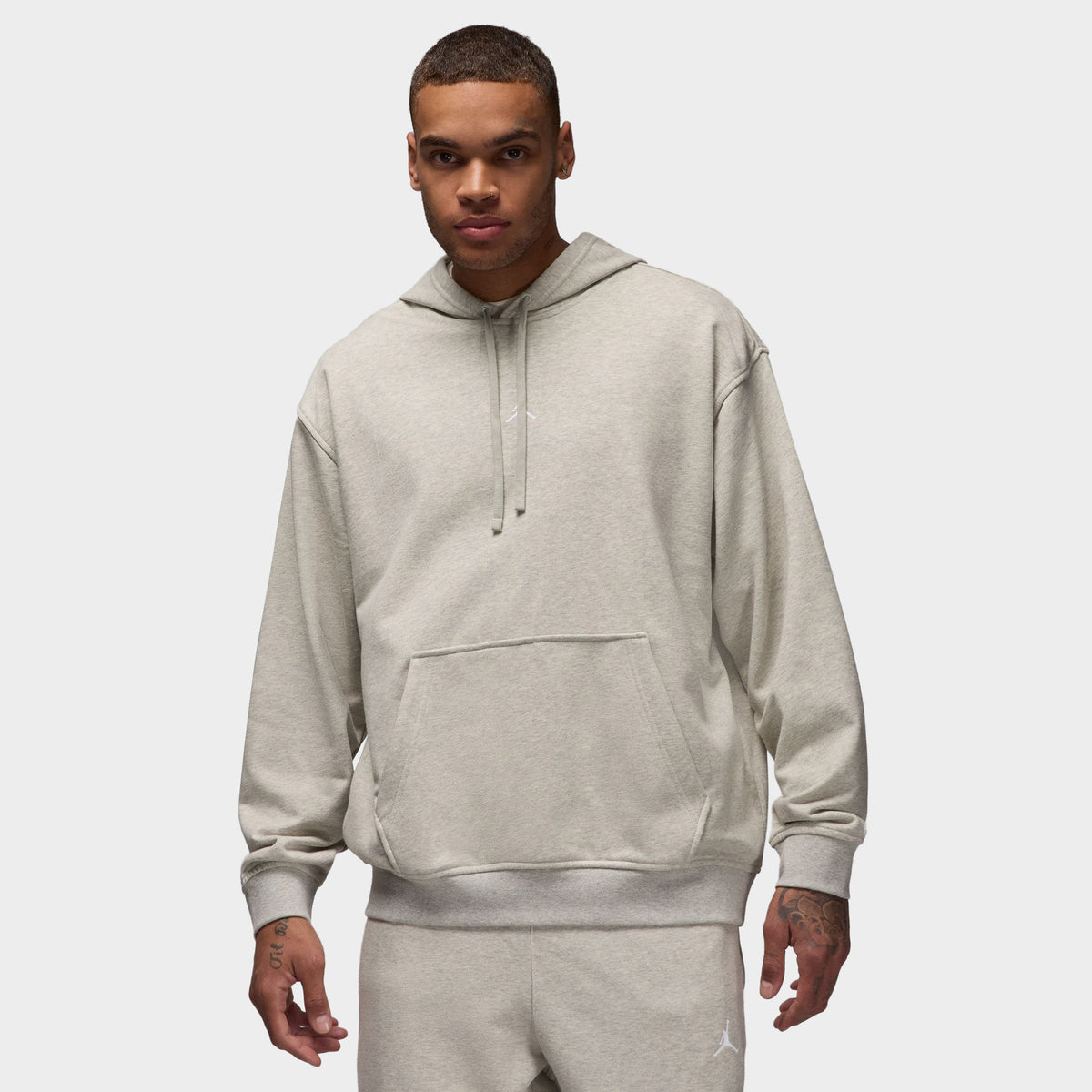 Jordan Dri FIT Sport Crossover Fleece Pullover Hoodie Grey Heather W JD Sports