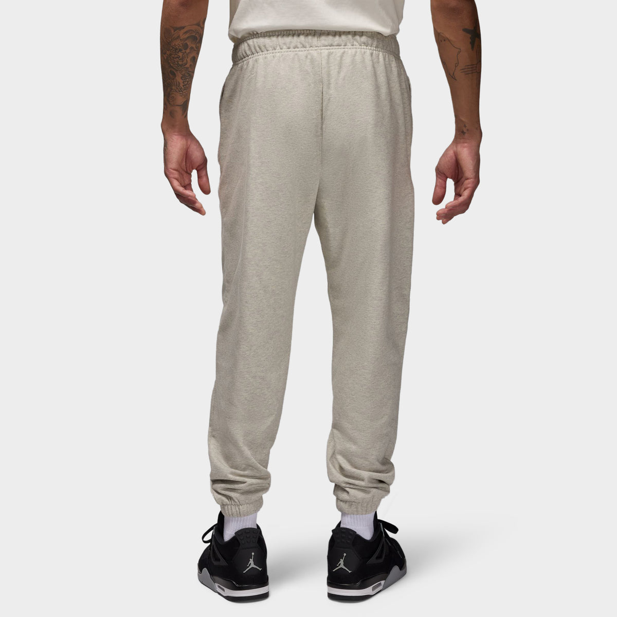 Jordan Dri FIT Sport Crossover Fleece Joggers Grey Heather White