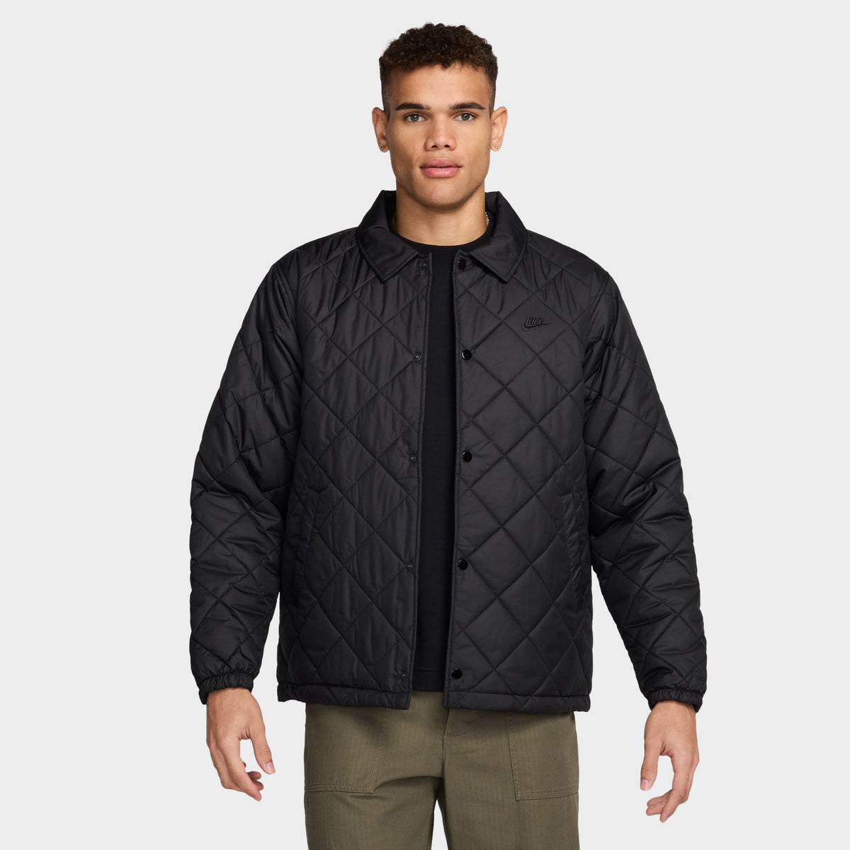 Nike black polyester terry jacket shop