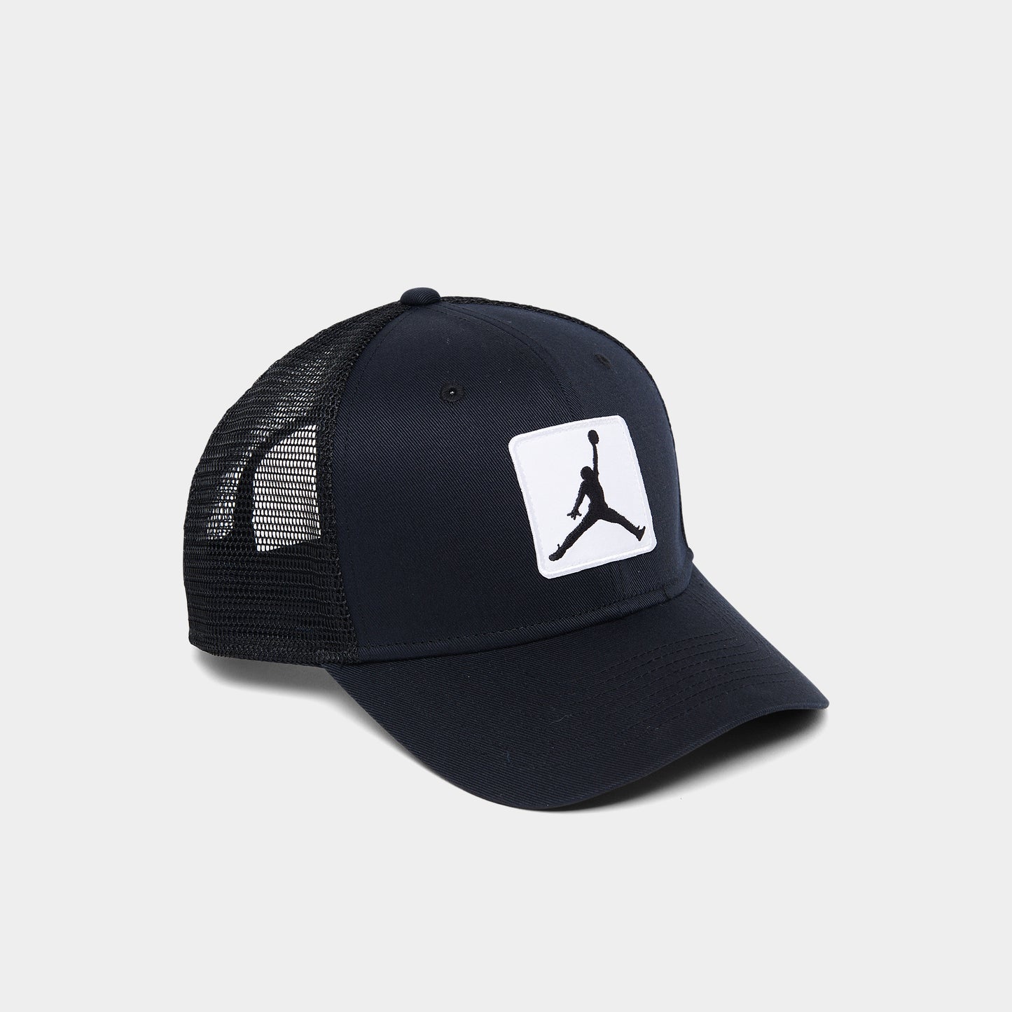 Jordan Rise Jumpman Patch Trucker Cap Black / White