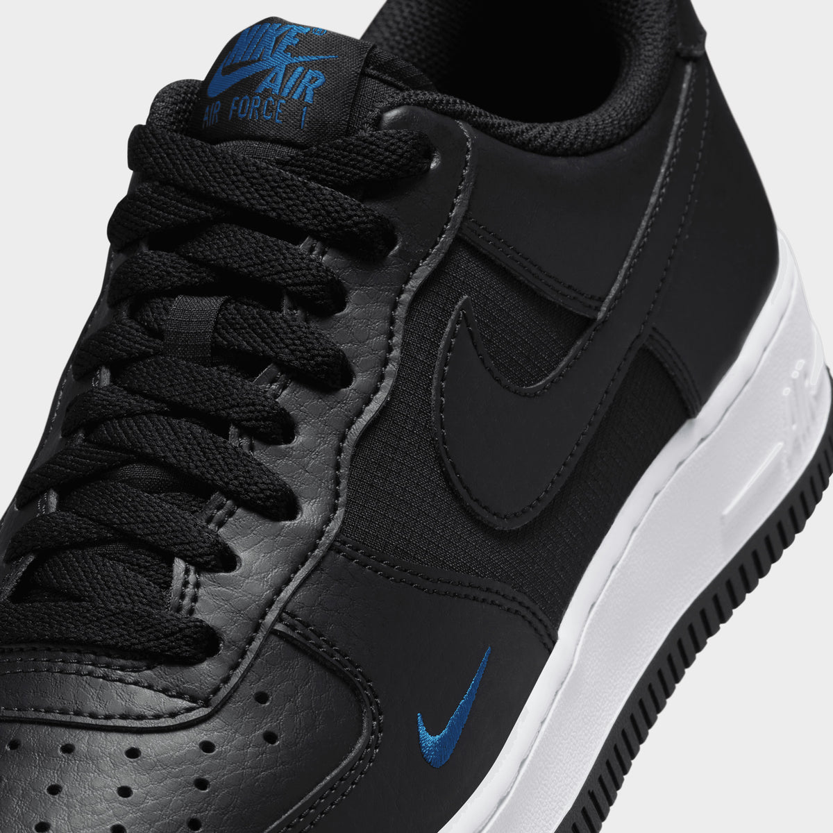 Nike air force 1 high black and blue top