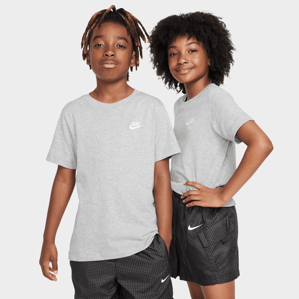 Nike Sportswear Juniors' Embroidered Futura T-Shirt / Dark
