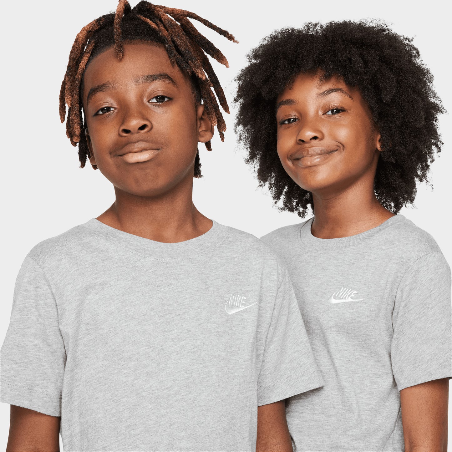 Nike Juniors Futura T-Shirt / Gris Foncé Chiné
